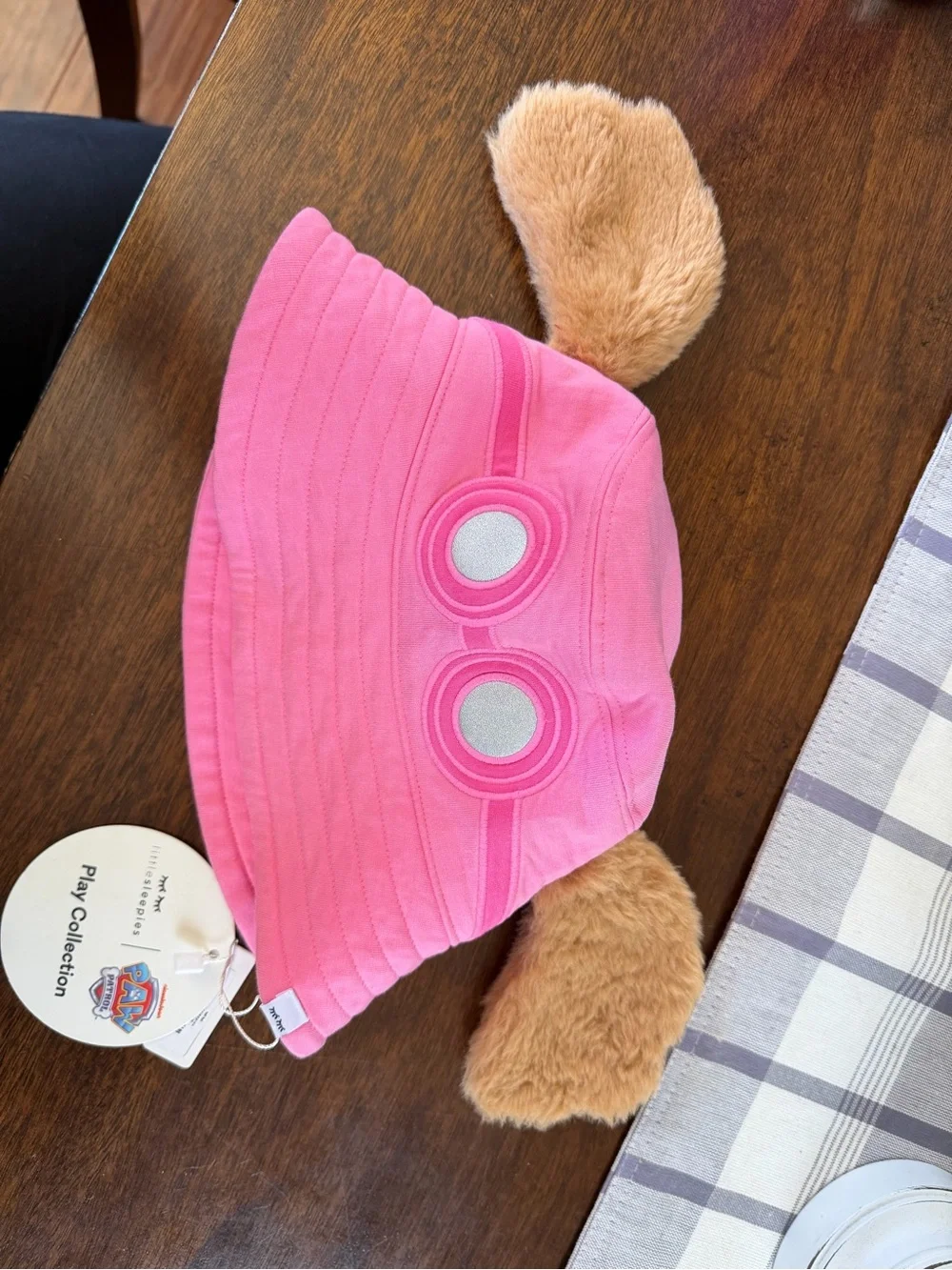 Little Sleepies Pink Plush-Ear Bucket Hat